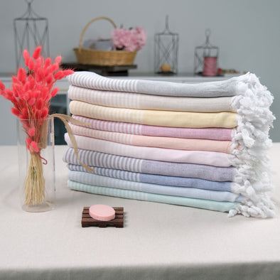 Stand Out in Style: Personalized Turkish Beach Towels - Shine Brighter Than the Sun!