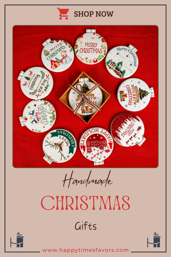 Christmas Gift Laser Engraved Personalized Compact Mirror Happy Holiday Favors Items designed by Happy Times Favors, a handmade gift shop, are ideal for Christmas, Noel, New Year, Happy Holiday unique gifts, thank you gifts, Xmas, Christmas Ornament, Custom Christmas ornaments, Christmas Gift, Custom Gifts for Christmas, Coworker Christmas gift, Personalized gift for her, Merry Christmas.