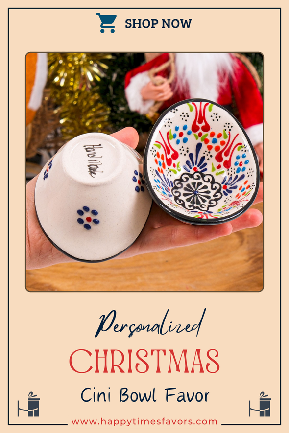 Turkish Cini Porcelain Bowl Christmas Favors, Christmas Party Favors, New Year Xmas Favors Coworker Happy Holiday Favors Items designed by Happy Times Favors, a handmade gift shop. We designed this tile/ceramic/porcelain bohemian theme wedding favor ideas, boho gifts, handmade candy bowl, Best for Wedding Gift, Bridal Shower gift, Baby Shower gift, Christening gift, Baptism gift, Graduation gift, birthday gift or any Party favors.