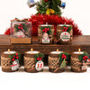 Personalized Christmas Gift, Christmas Wooden Candle Holder, Noel New Year Happy Holiday Gifts, Christmas 2024 Ornament, Gift Exchange Items designed by Happy Times Favors, a handmade gift shop. Wooden candle holder decorated with flowers. Are ideal for Christmas, Noel, New Year, and party gifts.  Personalized ornaments, Christmas table decorations, Christmas decoration, Christmas ornament, Christmas gift, Custom Xmas ornaments, Unique Xmas gifts.