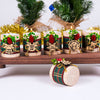 Personalized Christmas Gift, Christmas Wooden Candle Holder, Noel New Year Happy Holiday Gifts, Christmas 2024 Ornament, Gift Exchange Items designed by Happy Times Favors, a handmade gift shop. Wooden candle holder decorated with flowers. Are ideal for Christmas, Noel, New Year, and party gifts.  Personalized ornaments, Christmas table decorations, Christmas decoration, Christmas ornament, Christmas gift, Custom Xmas ornaments, Unique Xmas gifts.