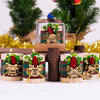 Personalized Christmas Gift, Christmas Wooden Candle Holder, Noel New Year Happy Holiday Gifts, Christmas 2024 Ornament, Gift Exchange Items designed by Happy Times Favors, a handmade gift shop. Wooden candle holder decorated with flowers. Are ideal for Christmas, Noel, New Year, and party gifts.  Personalized ornaments, Christmas table decorations, Christmas decoration, Christmas ornament, Christmas gift, Custom Xmas ornaments, Unique Xmas gifts.