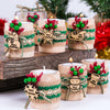 Personalized Christmas Gift, Christmas Wooden Candle Holder, Noel New Year Happy Holiday Gifts, Christmas 2024 Ornament, Gift Exchange Items designed by Happy Times Favors, a handmade gift shop. Wooden candle holder decorated with flowers. Are ideal for Christmas, Noel, New Year, and party gifts.  Personalized ornaments, Christmas table decorations, Christmas decoration, Christmas ornament, Christmas gift, Custom Xmas ornaments, Unique Xmas gifts.