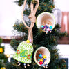 Turkish Cini Porcelain Christmas Tree Ornament, Christmas Ornament Ceramic Bell, Christmas Decoration, Christmas Gift Ceramic Bell Tree Hang Items designed by Happy Times Favors, a handmade gift shop, are ideal for Christmas, Noel, New Year, Happy Holiday unique gifts, thank you gifts, Xmas, Personalized Christmas Ornament, Custom New Year Favors, Personalized Christmas Gifts, Custom Gifts for Christmas, Christmas decorations, Personalized tree ornaments. 