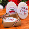 Personalized Scented Soaps for Christmas Gifts, Holiday Gift Ideas: Scented Soaps, Custom Christmas Soap Favors for Family & Friends Items designed by Happy Times Favors, a handmade gift shop. Scented Soap decorated with real natural dried flowers and personalized wooden name tag. Ideal for Christmas, Noel, New Year, Happy Holiday. Personalized Christmas Gifts, Custom Gifts for Christmas, Christmas decorations, ornaments, Christmas Natural soap.