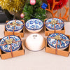 Turkish Cini Porcelain Bowl Christmas Favors, Christmas Party Favors, New Year Xmas Favors Coworker Happy Holiday Favors Items designed by Happy Times Favors, a handmade gift shop. We designed this tile/ceramic/porcelain bohemian theme wedding favor ideas, boho gifts, handmade candy bowl, Best for Wedding Gift, Bridal Shower gift, Baby Shower gift, Christening gift, Baptism gift, Graduation gift, birthday gift or any Party favors.