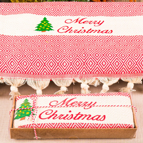 Personalized Christmas Towel Favor, Bridesmaid Personalized Gift Towel, Wedding Favor for Guest