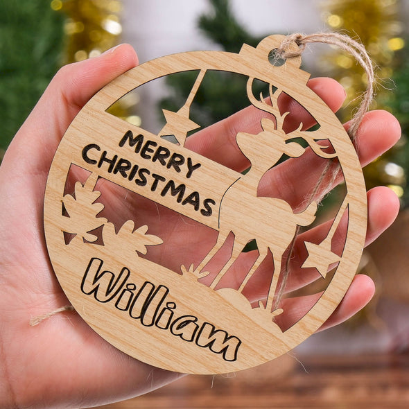 Handmade Wooden Christmas Decor, Christmas Ornament, Christmas Gift, Holiday Ornament, Vintage Christmas Tree Decoration, Xmas Gift Designed by Happy Times Favors, a handmade gift shop ideal for Christmas Noel Xmas Christmas Wooden Ornament New Year Favor Personalized Christmas Gift ornament