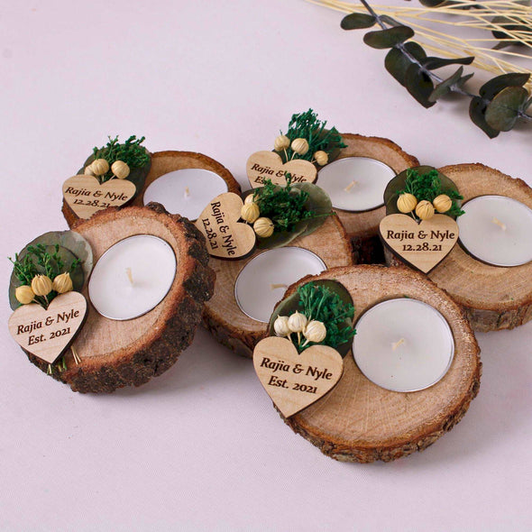 Personalized Wedding Gifts Wooden Tealight Holder, Bridal Shower Gifts, Bridal Shower Presents Items designed by Happy Times Favors, a handmade gift shop. These items are ideal for bridal shower gifts, bridal shower presents, gifts to give at a bridal shower, present for wedding shower,  wedding gift ideas, bridesmaid present, bridal shower favor, wedding favor for guests, wedding gift for guests, thank you gift