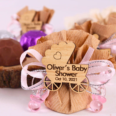 Personalized Baby Shower Chocolate Favors Birthday Baptism 1st Communion Gift Items designed by Happy Times Favors, a handmade gift shop. These items are ideal for baby shower ideas, baby shower favors, baby shower gifts, baby shower decorations, baptism favors, christening party favors, wedding favors, thank you gifts, bridal shower favor, engagement favor, first communion favor, birthday gift